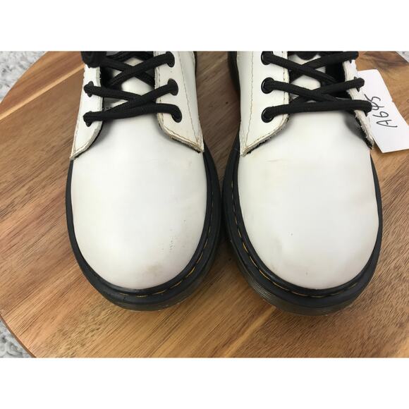Dr. Martens 1460 J White Lace Up Casual Lifestyle Daily Y2K Combat Boots Kids 2 - Picture 6 of 13